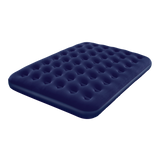 Flocked Air Bed Blue - Queen