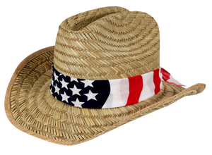 Solfish™ American Cowboy Rush Straw Hat Multi-Fit