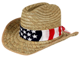 Solfish™ American Cowboy Rush Straw Hat Multi-Fit