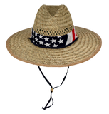 Solfish™ American Surfer Straw Hat Multi-Fit