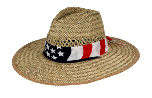 Solfish™ American Surfer Straw Hat Multi-Fit