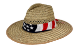 Solfish™ American Surfer Straw Hat Multi-Fit