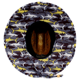 Lifeguard Hat Great Shark Underbrim Multi-Fit W/Patch