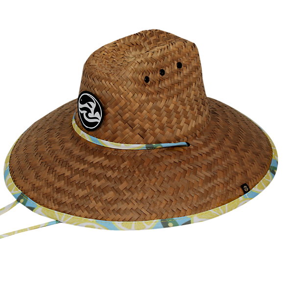 Lifeguard Hat Lemon Summer Underbrim Multi-Fit W/Patch