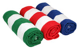 Baja Billy's™ Cabana Stripe Towel - red