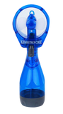 Blue handheld fan with 'Absolutely Cool' branding on a white background

