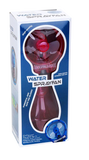 Boxed water spray fan with blue and white design