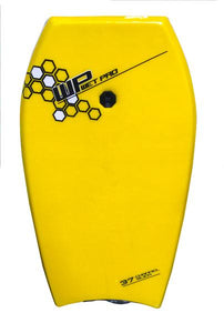 Wet Pro Bodyboard 'Channel Slick' Bottom 37" w/ leash - yellow