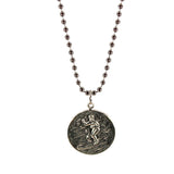 St. Christopher Necklace Small - royal/pink