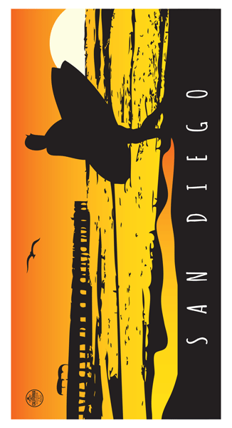 San Diego Souvenir Series Towel