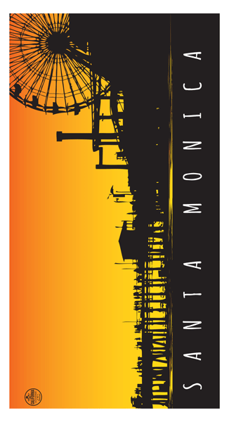Santa Monica Souvenir Series Towel
