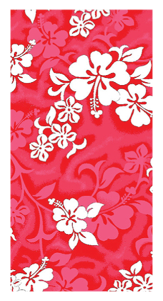 Hibiscus Towel - red
