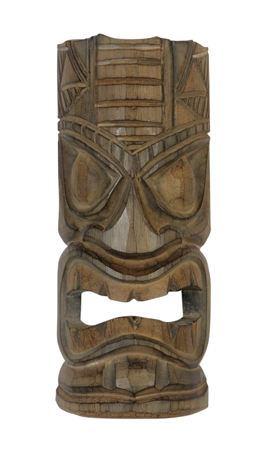 Tiki Mask Antique Brown 12