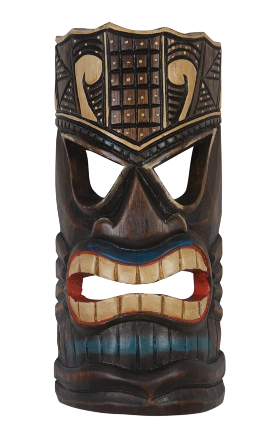 Tiki Mask Painted 12